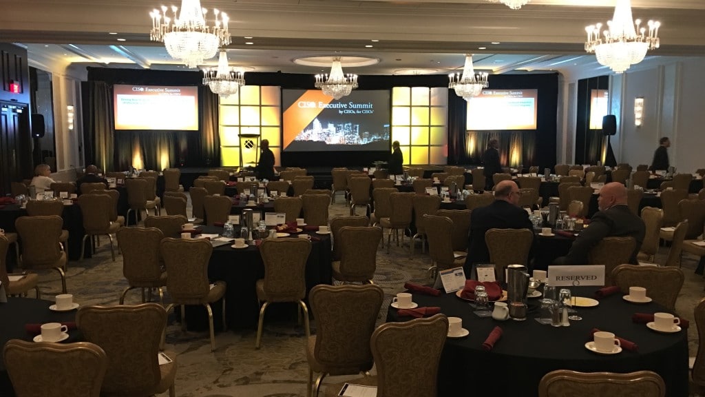 projection, screen, audio visual, ballroom, cis executive summit, stage design, podium, stage lighting, podium, amber light, yellow light