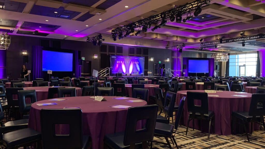 projection, screen, audio visual, sugarhouse, ballroom, corporate, meeting